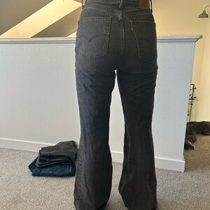 Levi's Black Flare & Wide Leg Jeans